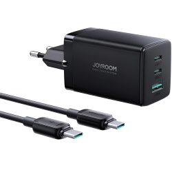 Charger Mobile Joyroom 2C1A 65W Jr-Tcg01+Cable Type-C To Type-C 1.2M Black